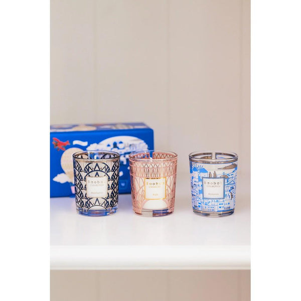 Trio Travel Candles | Manhattan/Paris/Mykonos