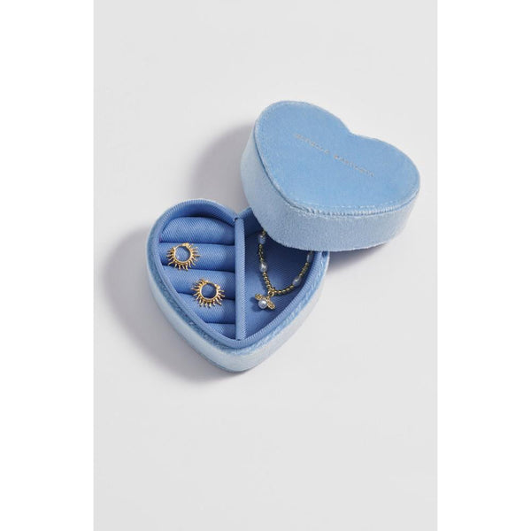 Mini Heart Box | Blue Velvet