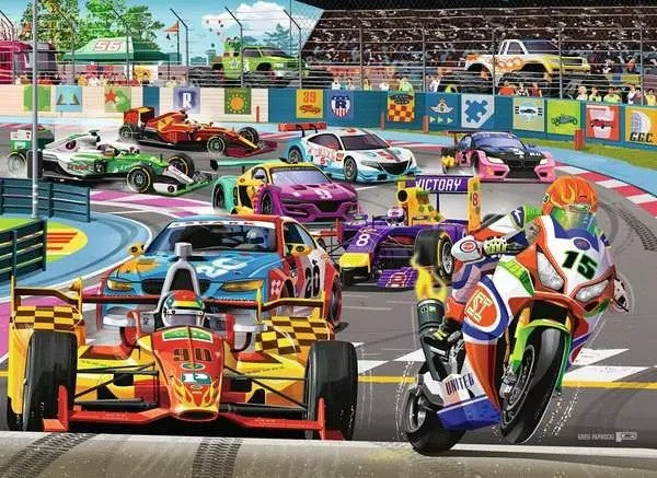60 Piece Puzzle | Racetrack Rally