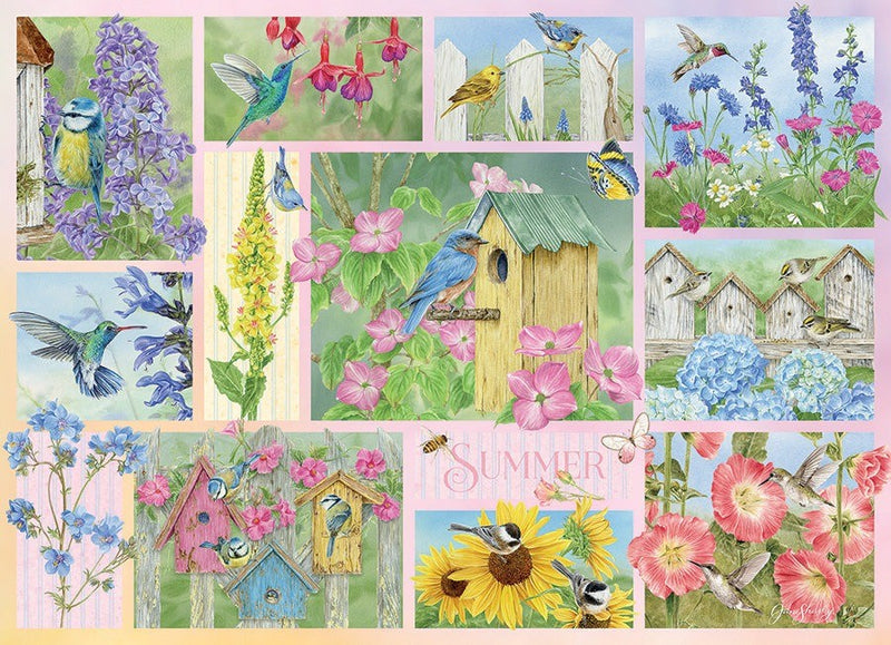 500 Piece Puzzle | Garden Birds in Summer