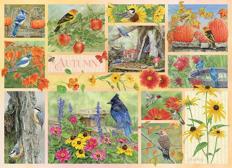 500 Piece Puzzle | Garden Birds in Autumn