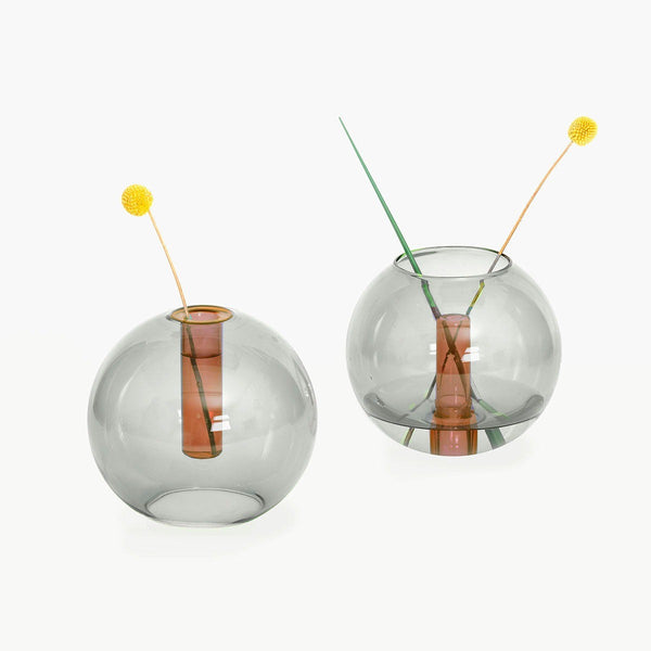 Medium Bubble Vase | Smoke/Amber