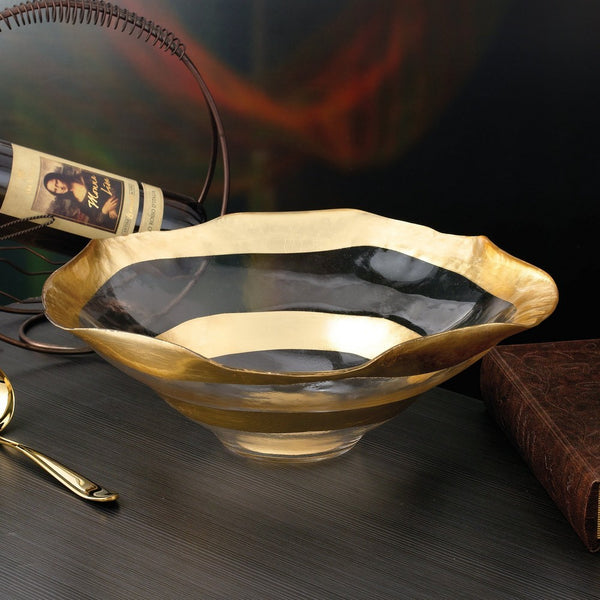 Large Bowl | Gold Stripe