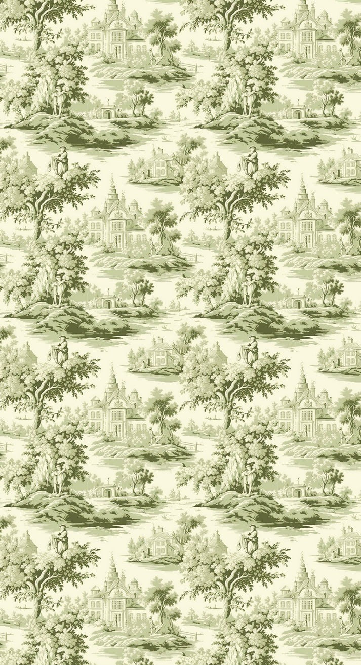 Guest Towels | Green Toile
