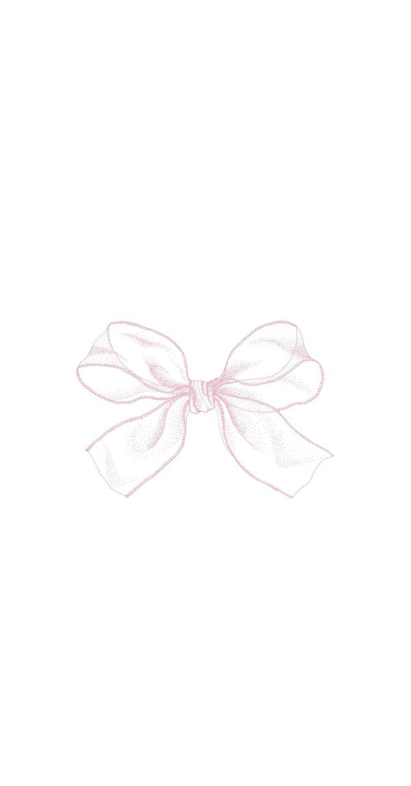 Guest Towels | Mesh Pink Bow