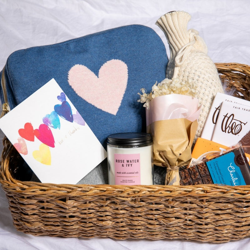 Travel Set | Marine/Pink Reversible Hearts