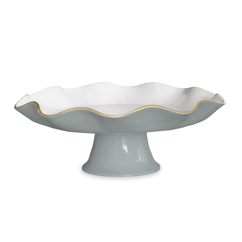 Encanto Pedestal Plate | Slate Carola