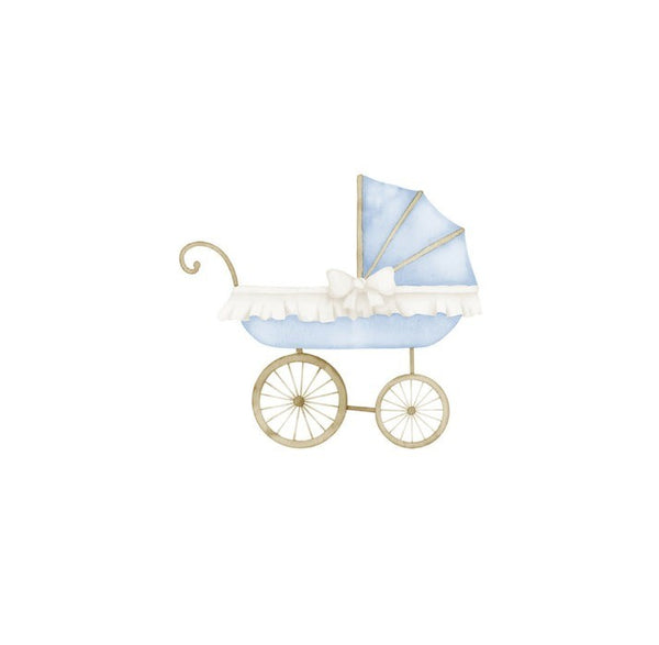 Cocktail Napkins | Blue Baby Carriage