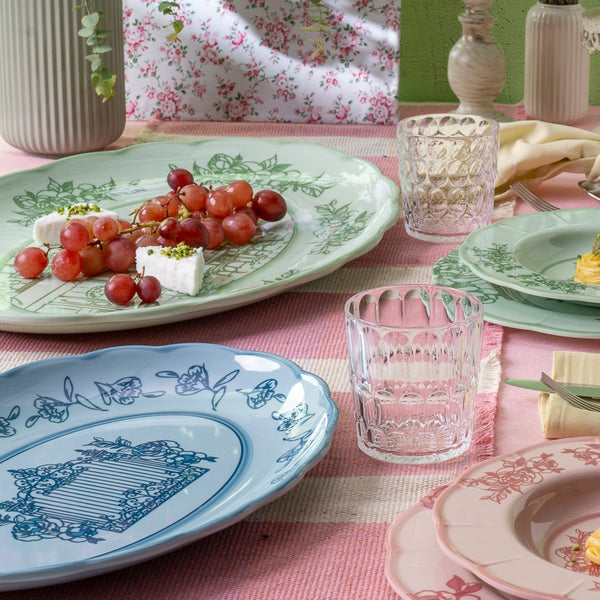 Large Oval Tray | Josephine | Dusty Green
