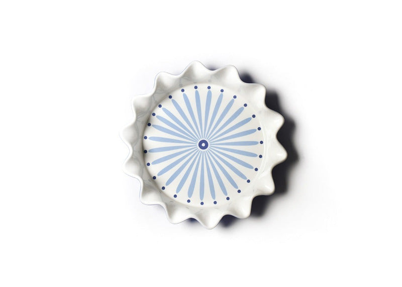 8 Inch Pie Dish | Iris Blue Burst
