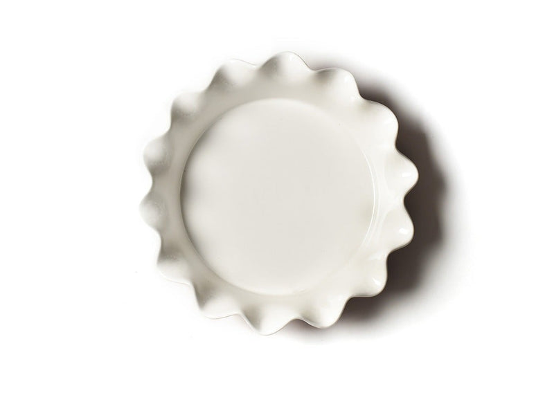 Pie Dish | Red Stripe Ruffle