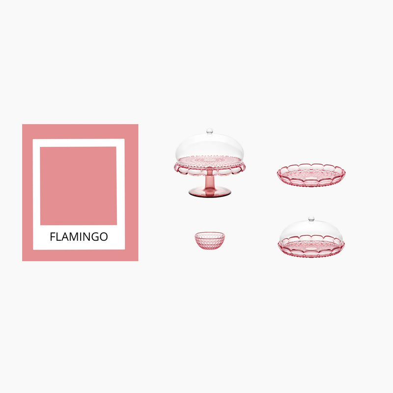 Vanity Small Cake Stand | Flamingo Pink