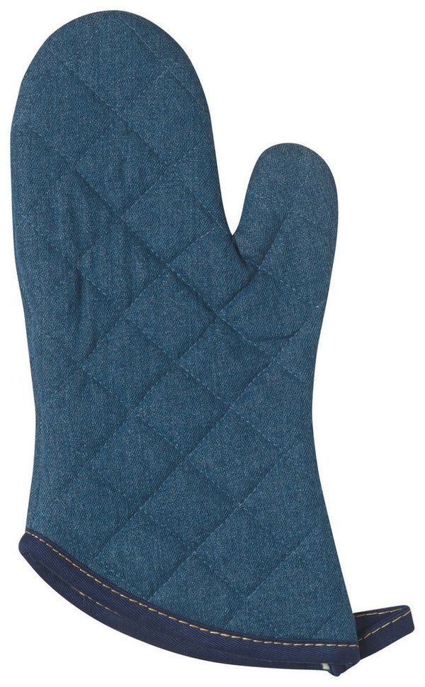 Set of 2 Oven Mitts - Denim Stone Wash