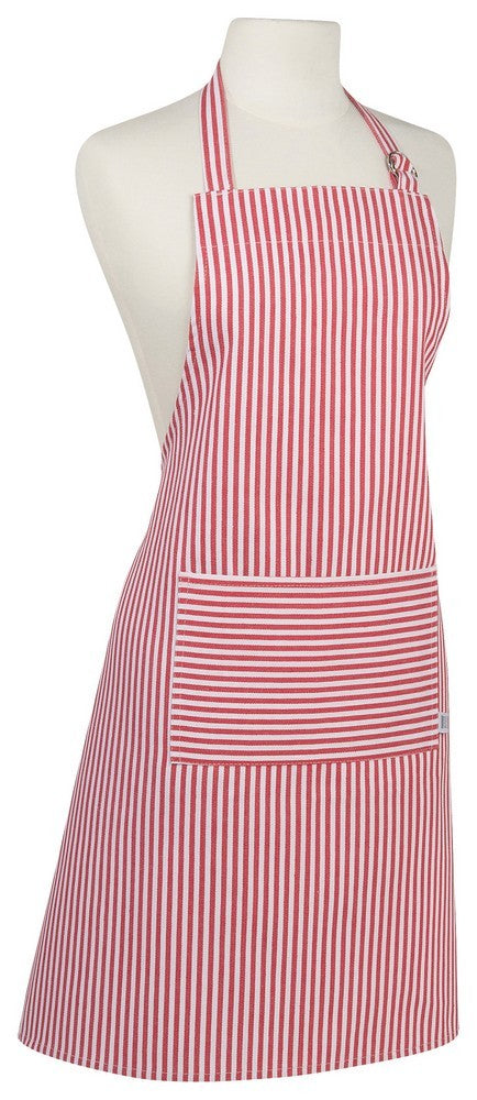 Chef's Apron - Red Narrow Stripe