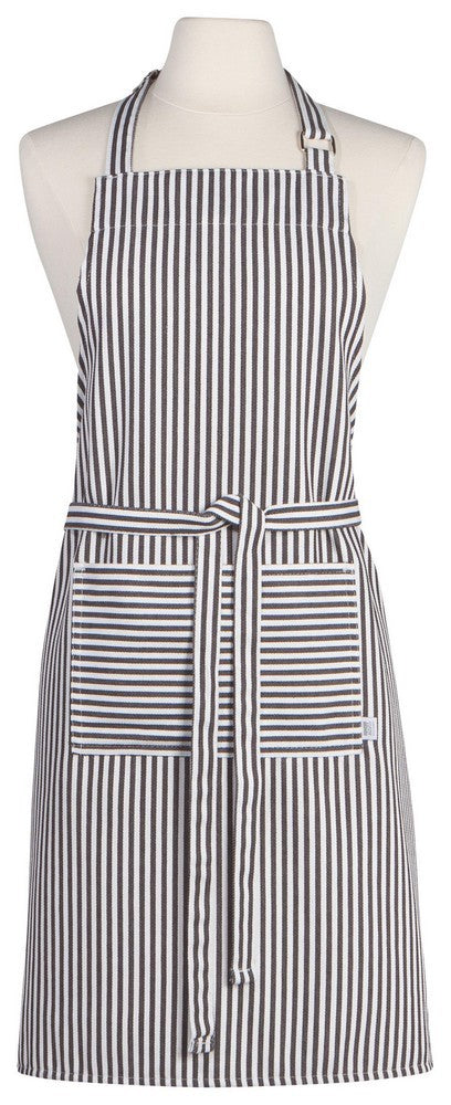 Chef's Apron - Black Narrow Stripe
