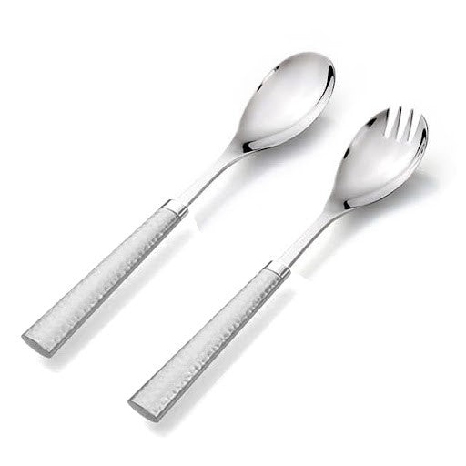 Silver Tone Salad Servers