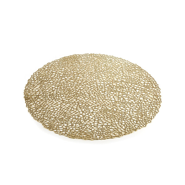 Round Gold Placemat Set
