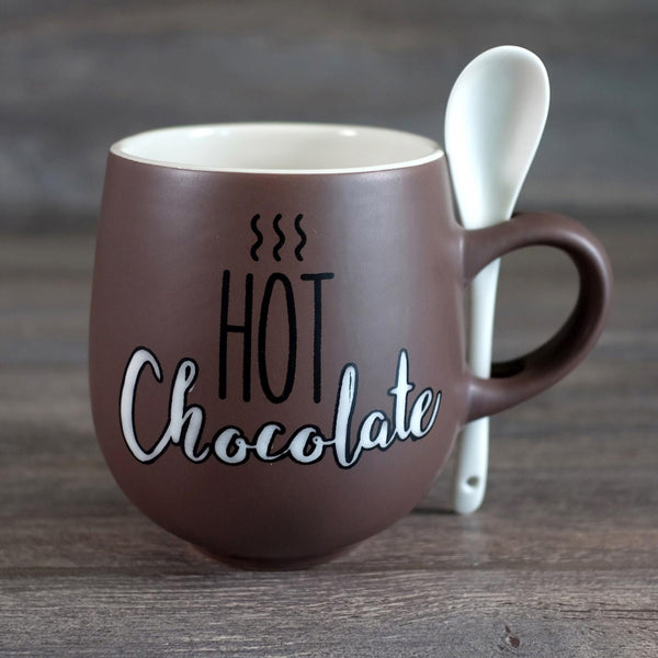 Hot Chocolate Mug with Spoon