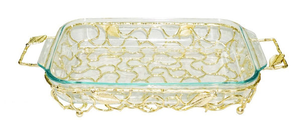 Gold Leaf Pyrex Holder