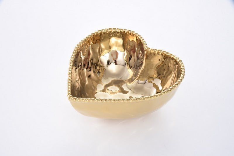 Big Heart Bowl | Gold Love is in the Air