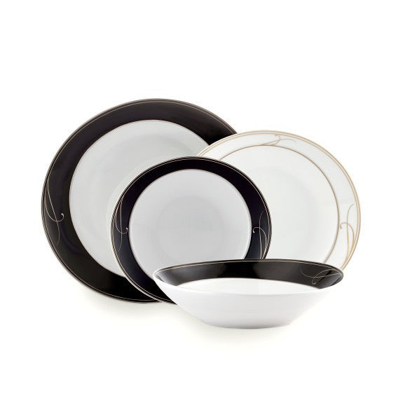 Black Elegance Dinnerset for 4