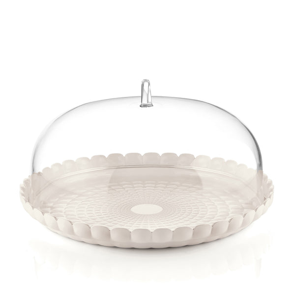 Small Cake Dome - Milk White Tiffany