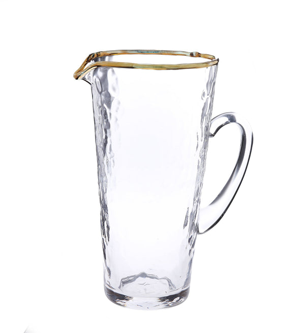 Pitcher | Pebble Gold Rim