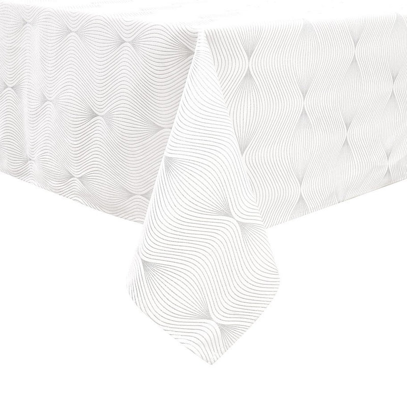 Tablecloth | Silver Velvet Infinity | Kitchen Art