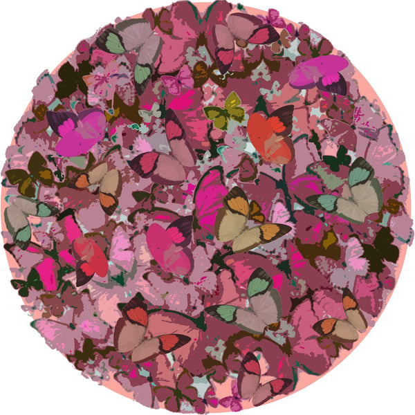 Round Placemat | Mariposa Pink