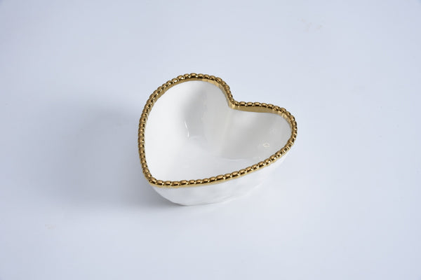 White Gold Heart Bowl | Love is in the Air