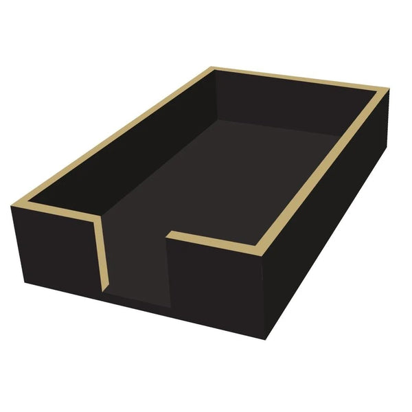 Guest Towel Holder | Black Wood