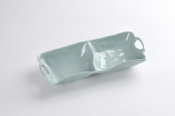2 Section Dish | Melamine | Aqua