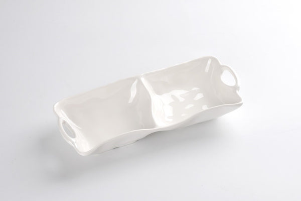 2 Section Dish | Melamine | Ivy