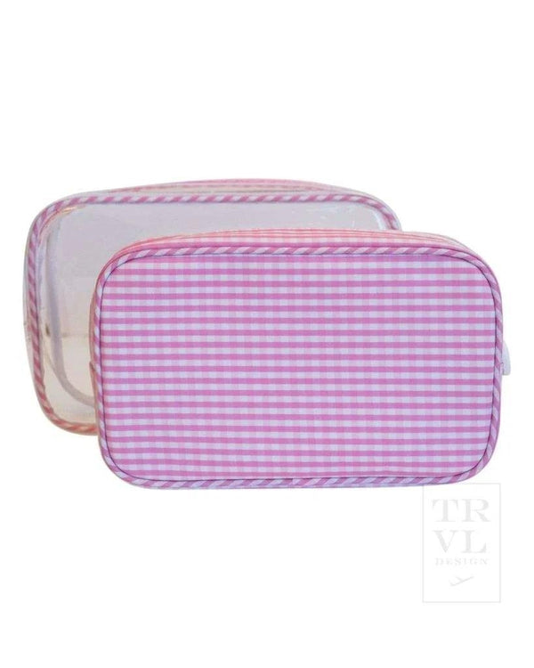 Duo Bag | Pink Gingham/Clear
