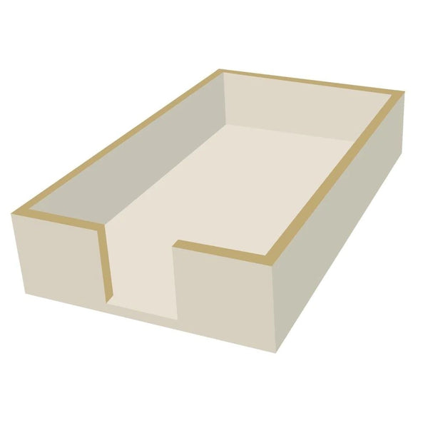 Guest Towel Holder | Taupe Wood