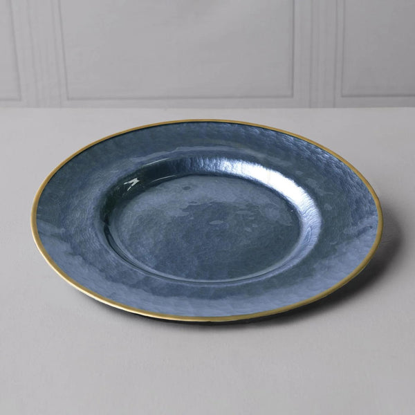 Charger Plate | Blue Opalescent