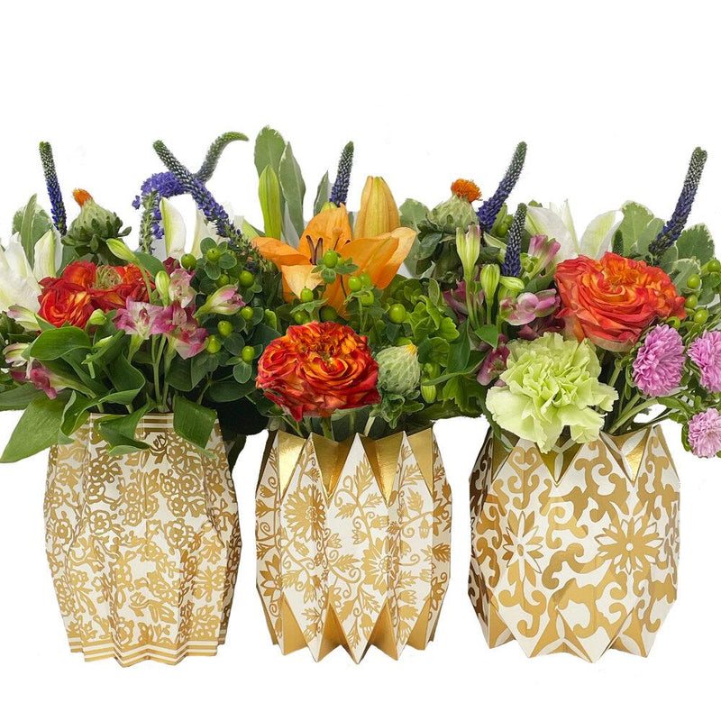 Vase Wrap Set | Gold Chinoiserie