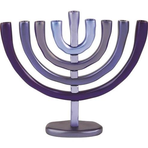 Menorah | Blue Anodized