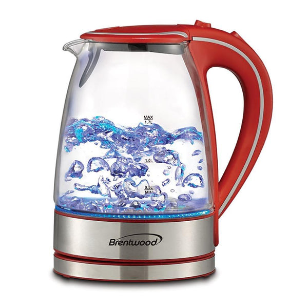 Electric Glass Kettle | Red