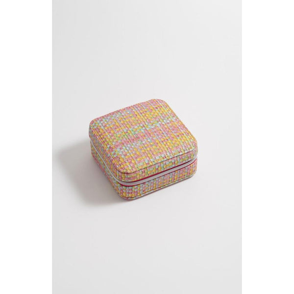 Mini Square Jewelry Box | Multicolour Woven
