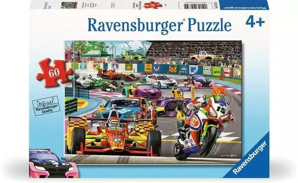 60 Piece Puzzle | Racetrack Rally