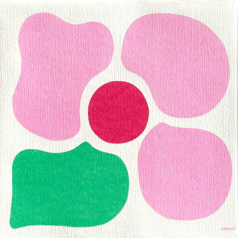 Dinner Napkins | Rose Fleur Pop