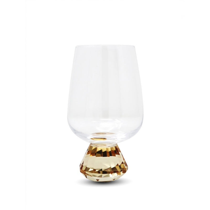 Set of 6 Glasses | Amber Crystal Base