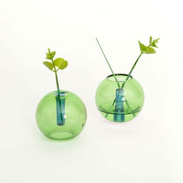 Mini Bubble Vase | Green/Blue