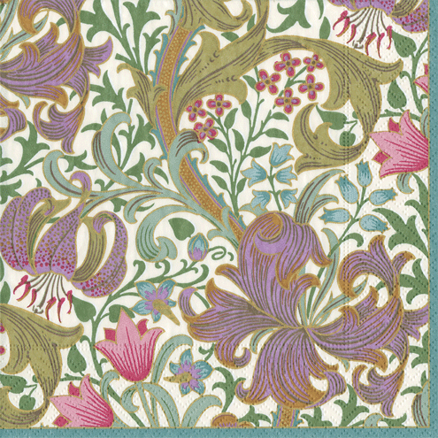 Luncheon Napkin | Golden Lily Ivory