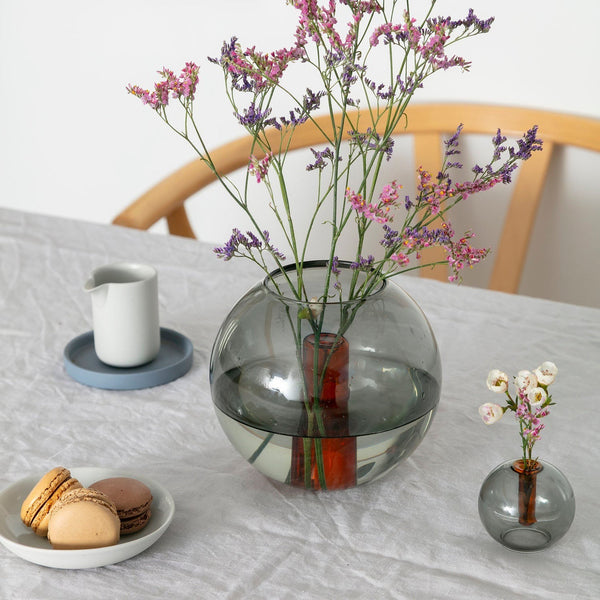Medium Bubble Vase | Smoke/Amber