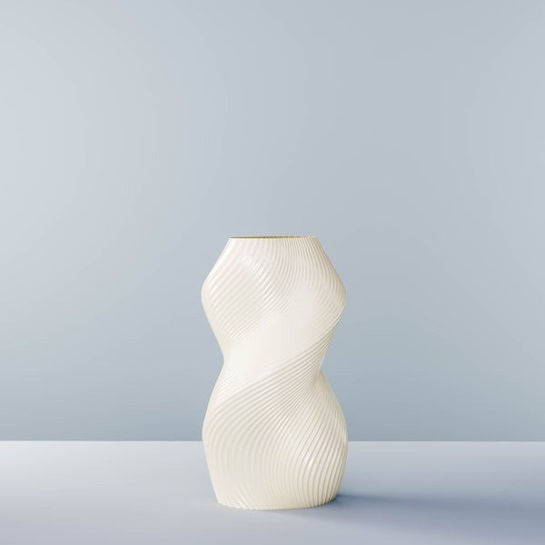 3D Vase | 25cm Siluet | Pearl