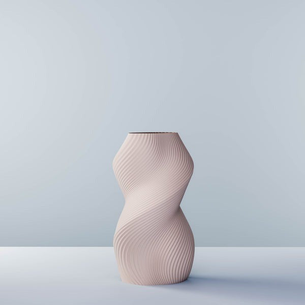 D Vase | 25cm Siluet | Beige