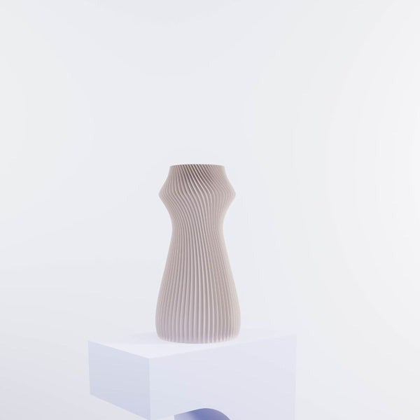 3D Vase | 20cm Chess | Beige