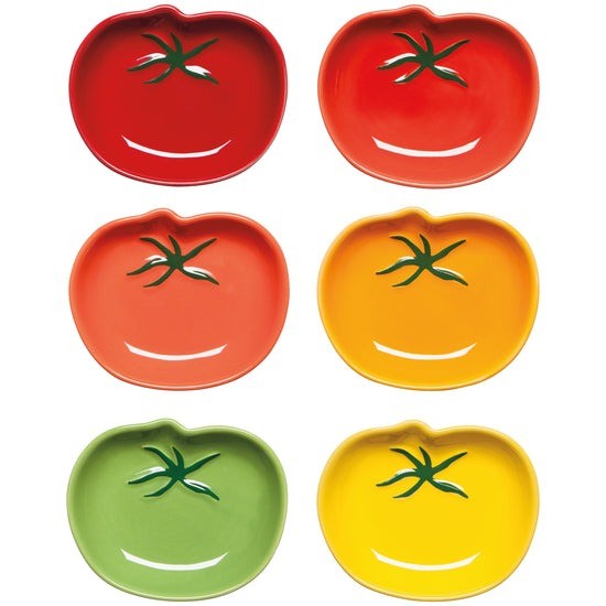 Set of 6 Pinch Bowls | Heirloom Tomatoes